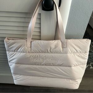 Rare Beauty Cream Tote Bag